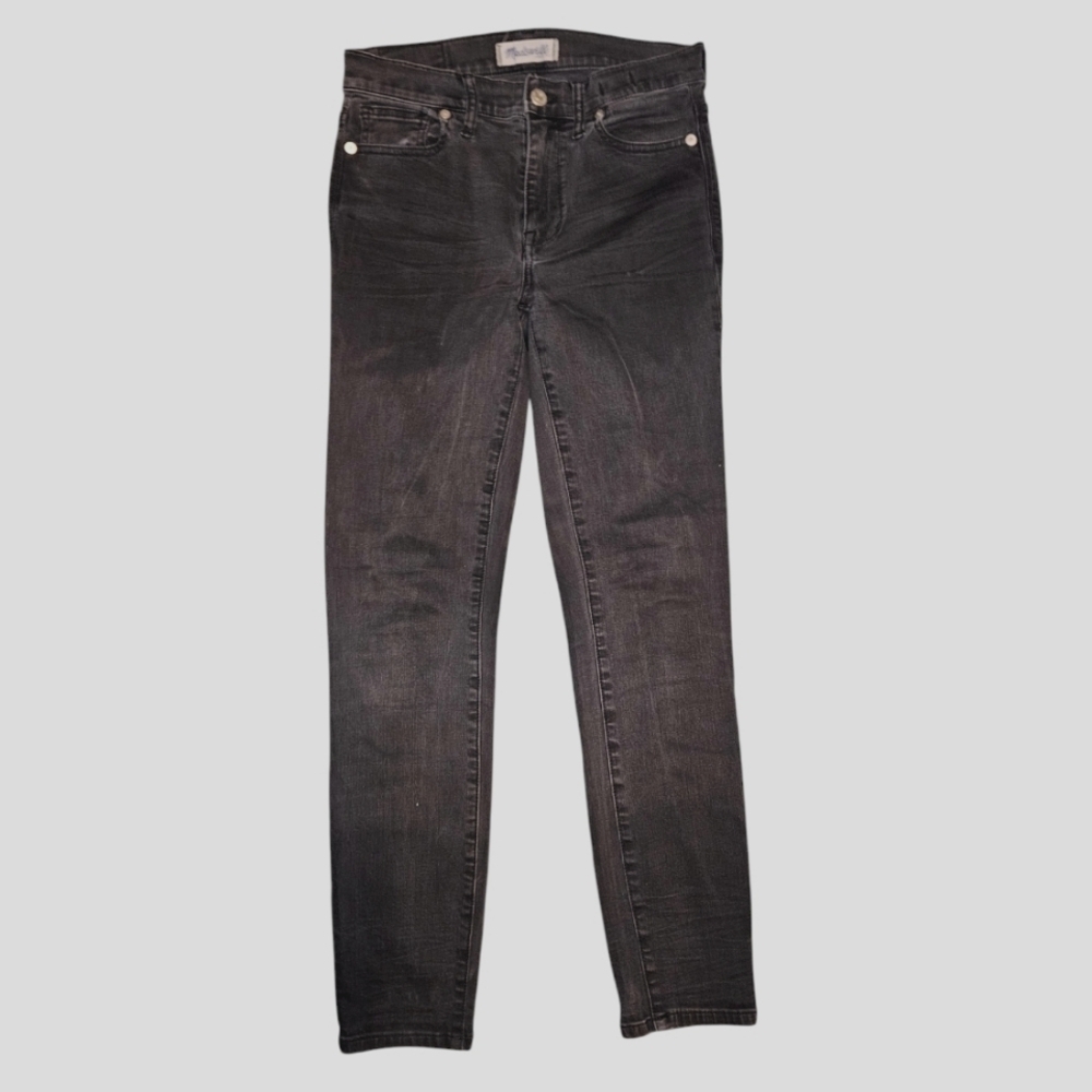 Madewell High Riser Skinny Black Jeans size 27